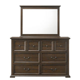 Mossberg Rustic Dresser And Mirror - Oak