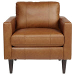TRAFTON RUST LEATHER CHAIR