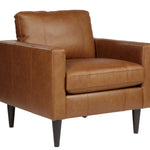 TRAFTON RUST LEATHER CHAIR - Additional View 1