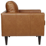 TRAFTON RUST LEATHER CHAIR - Additional View 2