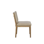 Bernards - ELURE LEATHER SOFT BACK CHAIR - Light Brown Wood|Leather - Chairs - Additional View 1