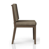 Elure Leather Soft Back Chair - Latte