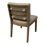 Elure Leather Soft Back Chair - Latte