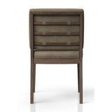 Elure Leather Soft Back Chair - Latte