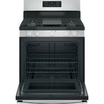 GE STAINLESS STEEL 30" FREE-STANDING GAS RANGE - Pearl Silver|Black - Ranges - Additional View 1