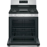 GE STAINLESS STEEL 30" FREE-STANDING GAS RANGE - Pearl Silver|Black - Ranges - Additional View 1