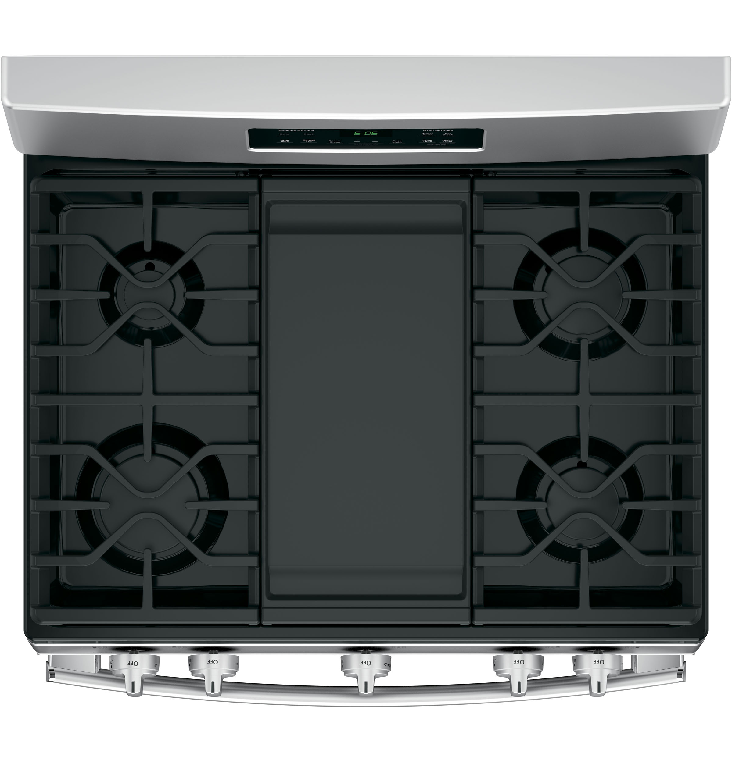 GE STAINLESS STEEL 30" FREE-STANDING GAS RANGE - Pearl Silver|Black - Ranges - Additional View 2