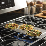 GE STAINLESS STEEL 30" FREE-STANDING GAS RANGE - Pearl Silver|Black - Ranges - Additional View 7