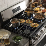 GE STAINLESS STEEL 30" FREE-STANDING GAS RANGE - Pearl Silver|Black - Ranges - Additional View 10