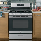 GE STAINLESS STEEL 30" FREE-STANDING GAS RANGE - Pearl Silver|Black - Ranges - Additional View 13