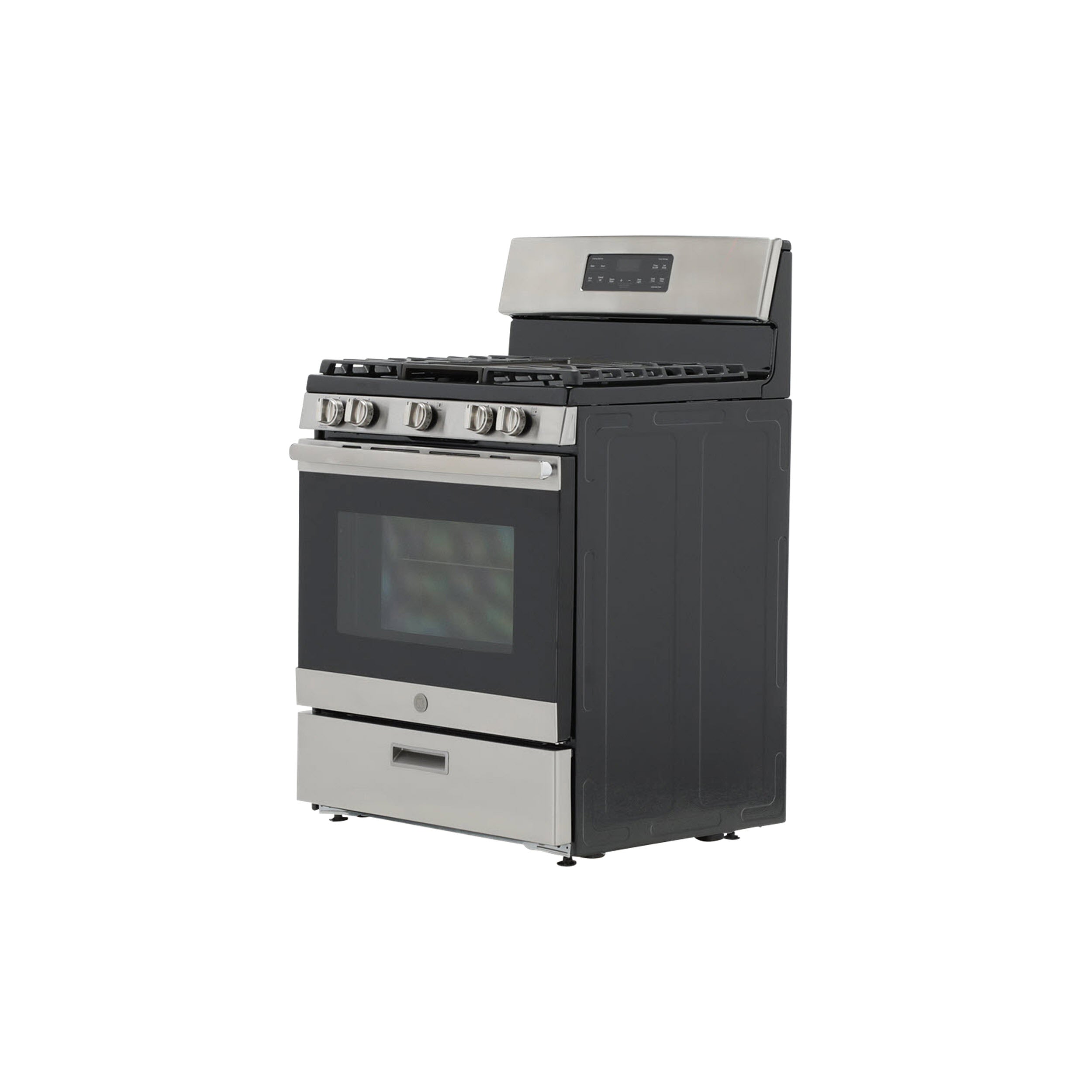 GE STAINLESS STEEL 30" FREE-STANDING GAS RANGE - Pearl Silver|Black - Ranges - Additional View 24