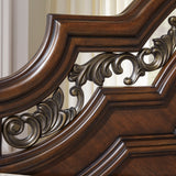 Ashley Furniture - Lavinton King Poster Bed - Brown - Dark Brown Wood - Beds - Additional View 5