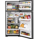 GE STAINLESS 17.5CU TOP FREEZER REFRIGERATOR - Pearl Silver - Refrigerators - Additional View 1