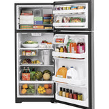 GE STAINLESS 17.5CU TOP FREEZER REFRIGERATOR - Pearl Silver - Refrigerators - Additional View 1