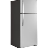 GE STAINLESS 17.5CU TOP FREEZER REFRIGERATOR - Pearl Silver - Refrigerators - Additional View 2