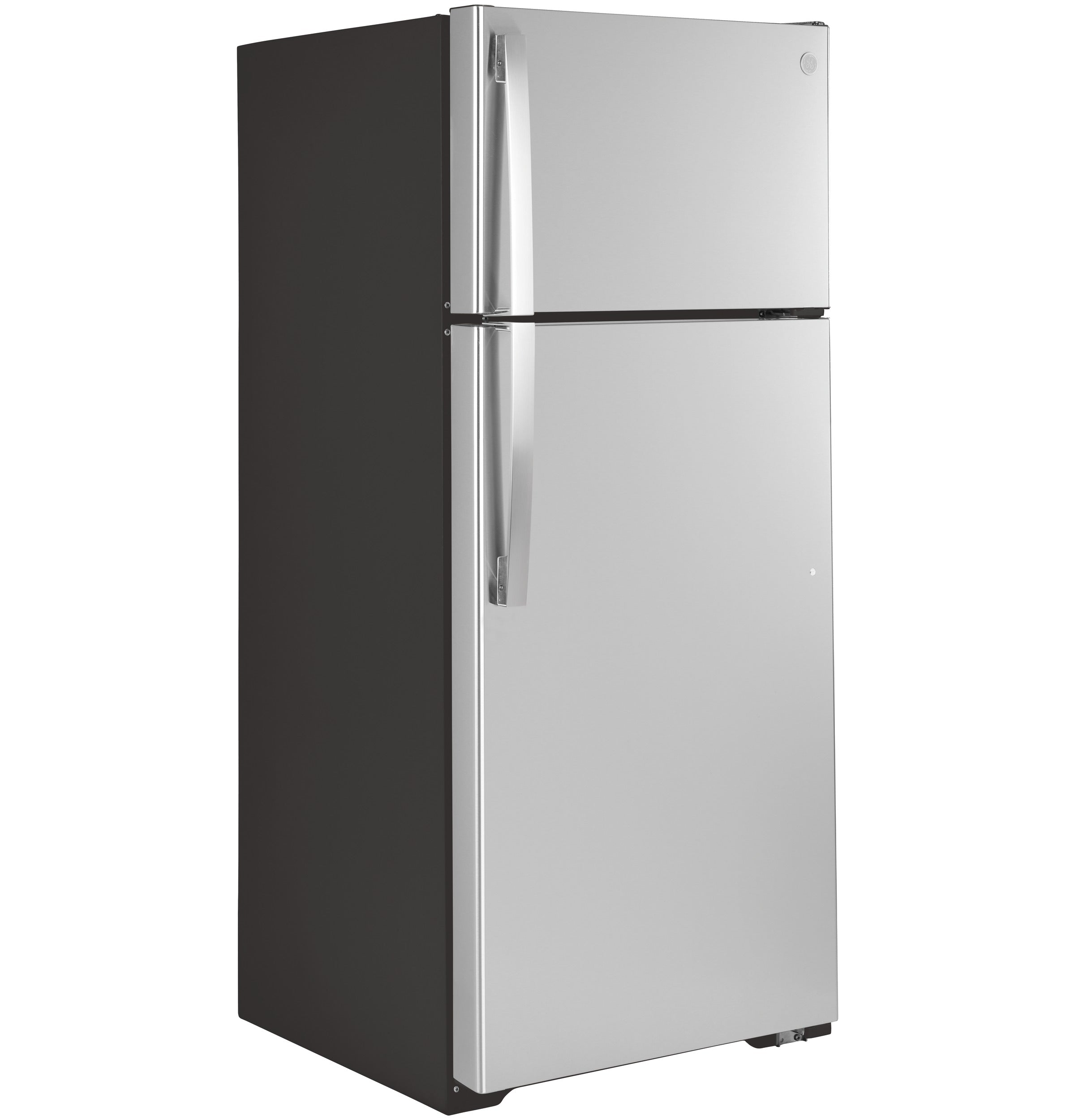 GE STAINLESS 17.5CU TOP FREEZER REFRIGERATOR - Pearl Silver - Refrigerators - Additional View 2