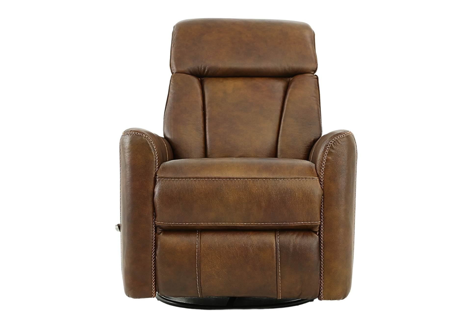 Taurus Sienna Leather Swivel Recliner - Sienna