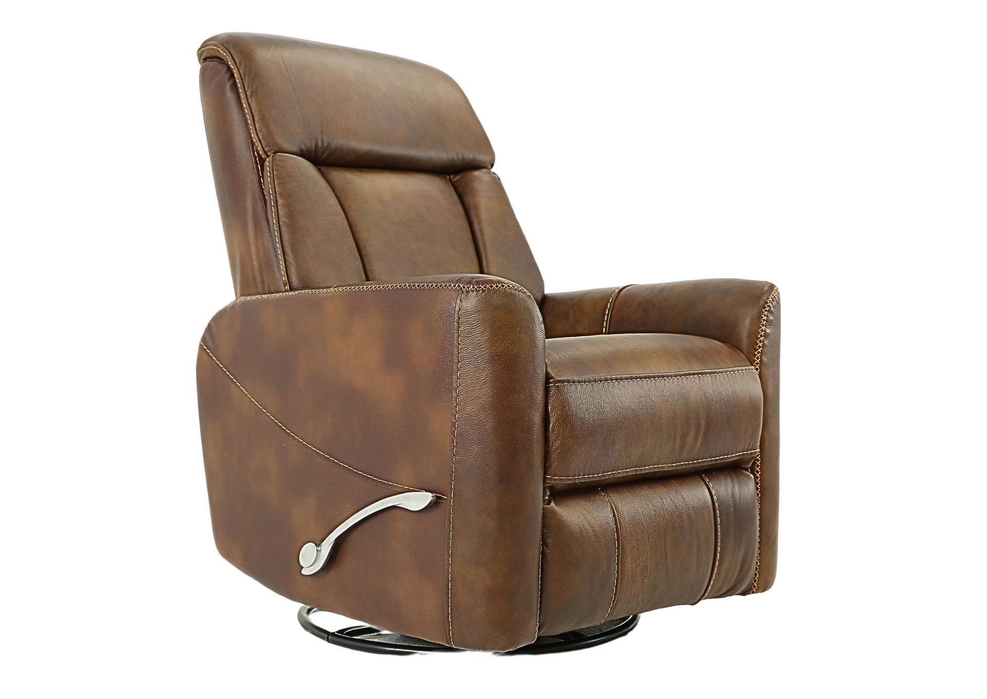 Taurus Sienna Leather Swivel Recliner - Sienna - Additional View 1