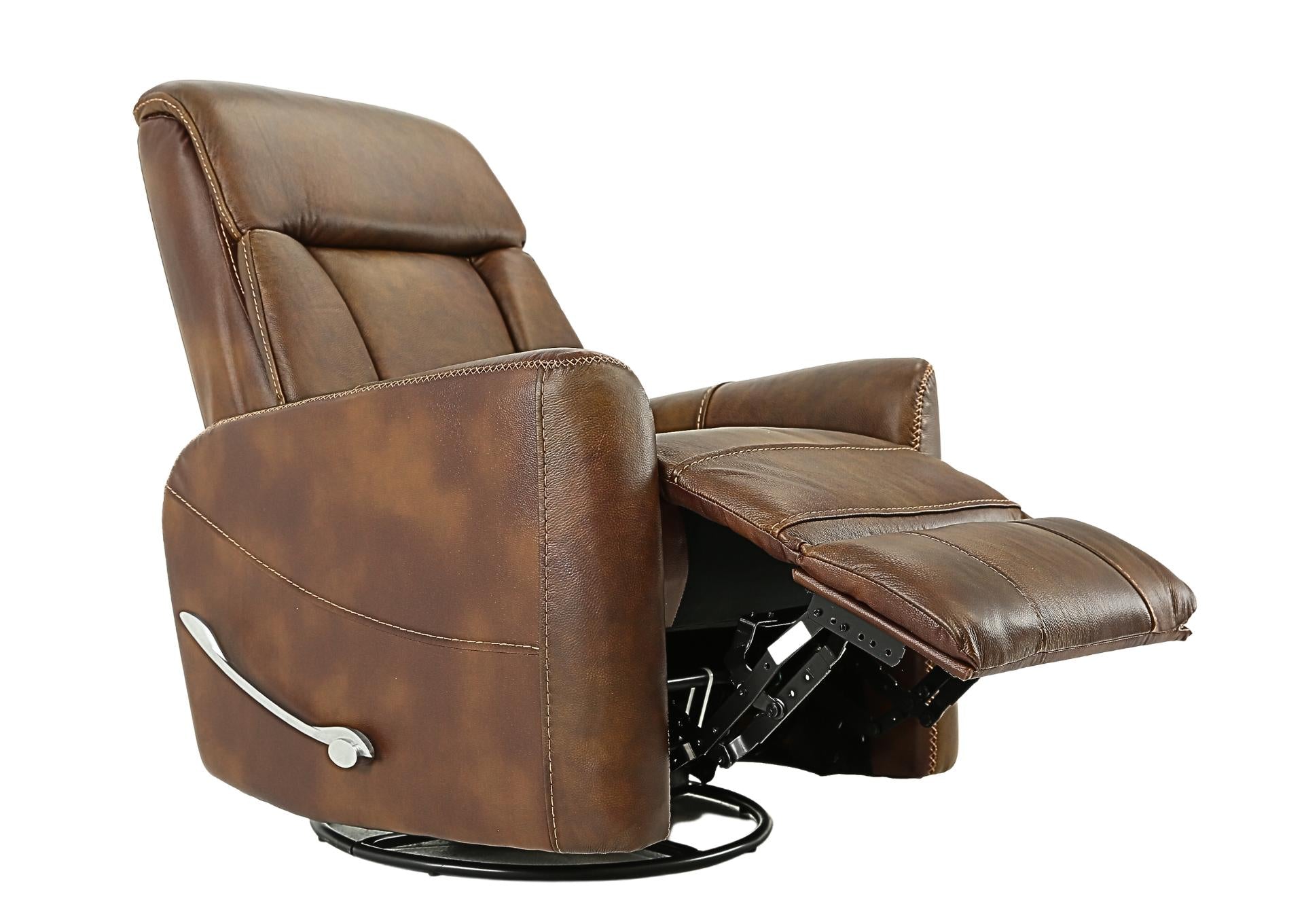 Taurus Sienna Leather Swivel Recliner - Sienna - Additional View 2