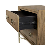 Bernards - ELURE LATTE NIGHTSTAND - Light Brown Wood - Nightstands - Additional View 3