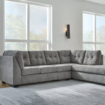 Ashley Furniture - Marrelton 2 Piece Sectional - Gray - Dark Gray Fabric - Sectionals - Additional View 2