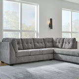 Ashley Furniture - Marrelton 2 Piece Sectional - Gray - Dark Gray Fabric - Sectionals - Additional View 2