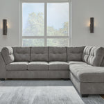 Ashley Furniture - Marrelton 2 Piece Sectional - Gray - Dark Gray Fabric - Sectionals - Additional View 4