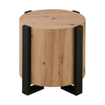 Steve Silver Furniture - DARCIE END TABLE - Light Brown|Black Wood - Tables