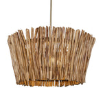 Uttermost - MIRROR BACK CURIO CABINET PLATINUM FINISH - Light Brown Wood|Iron - Lighting