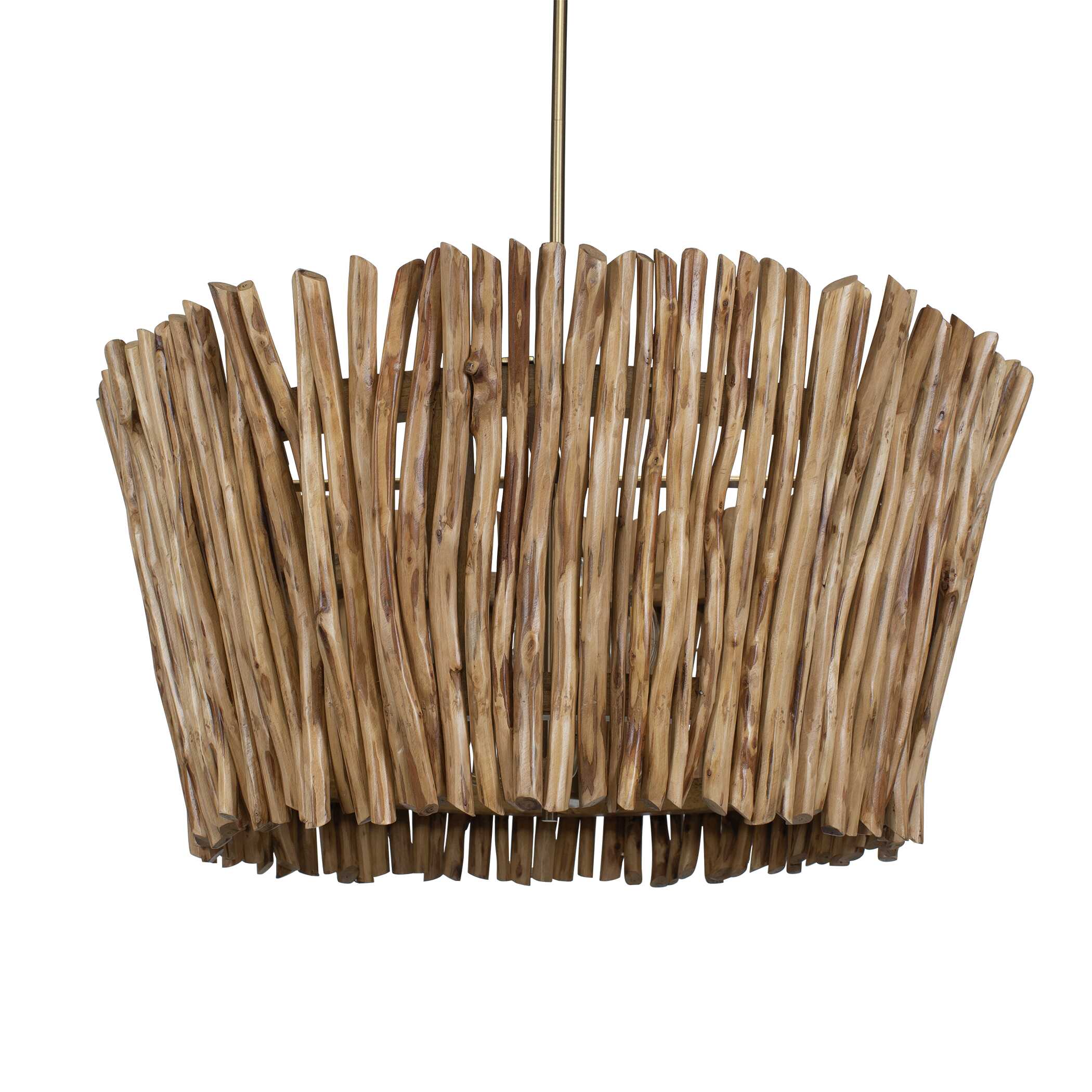 Uttermost - MIRROR BACK CURIO CABINET PLATINUM FINISH - Light Brown Wood|Iron - Lighting - Additional View 2