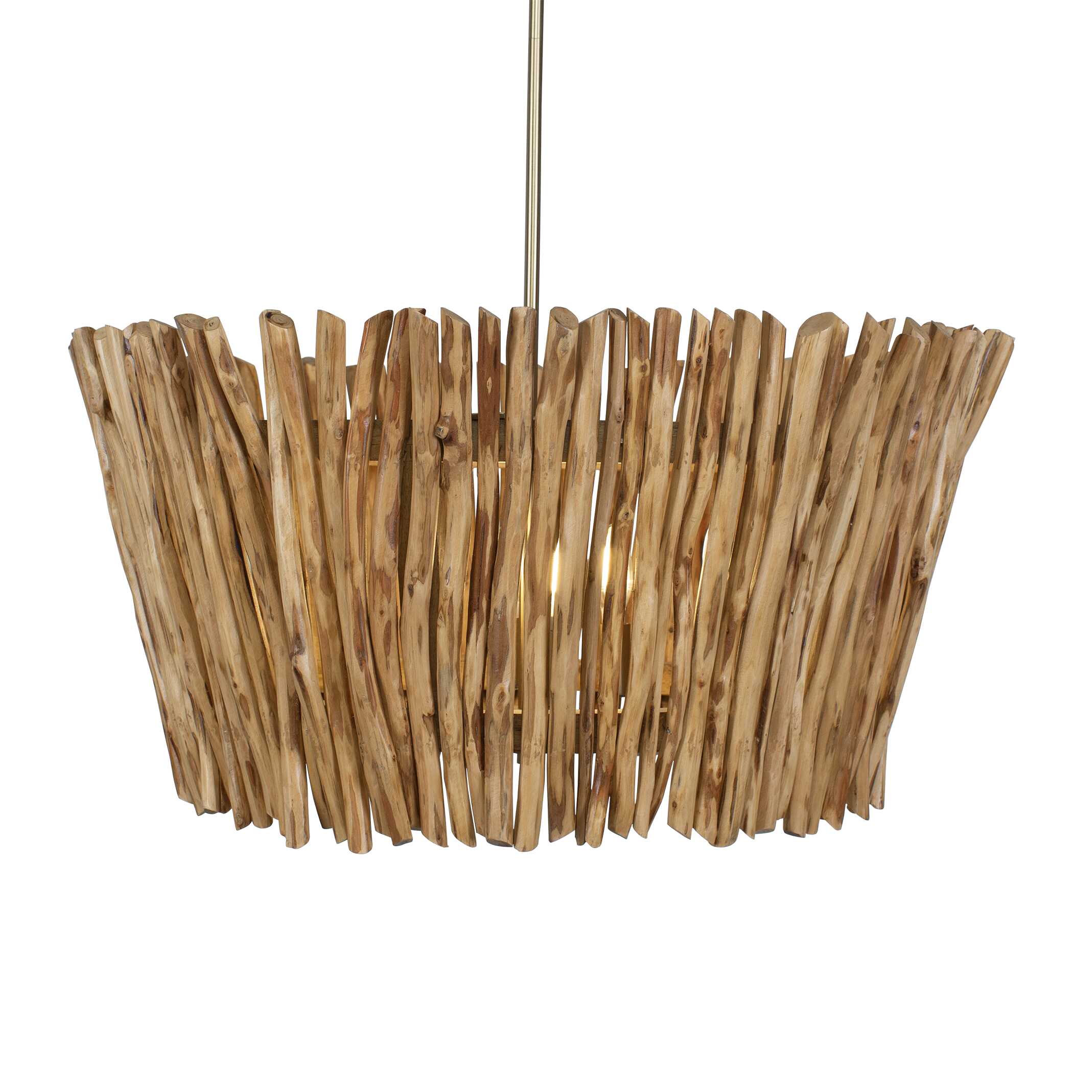 Uttermost - MIRROR BACK CURIO CABINET PLATINUM FINISH - Light Brown Wood|Iron - Lighting - Additional View 4
