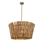 Uttermost - MIRROR BACK CURIO CABINET PLATINUM FINISH - Light Brown Wood|Iron - Lighting - Additional View 6