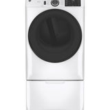 GE WHITE 7.8CU FRONT LOAD DRYER - White|Black - Dryers - Additional View 1