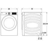 GE WHITE 7.8CU FRONT LOAD DRYER - White|Black - Dryers - Additional View 28