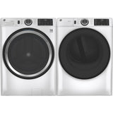 GE WHITE 7.8CU FRONT LOAD DRYER - White|Black - Dryers - Additional View 3