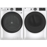 GE WHITE 7.8CU FRONT LOAD DRYER - White|Black - Dryers - Additional View 4
