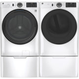 GE WHITE 7.8CU FRONT LOAD DRYER - White|Black - Dryers - Additional View 6