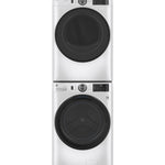 GE WHITE 7.8CU FRONT LOAD DRYER - White|Black - Dryers - Additional View 10