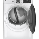GE WHITE 7.8CU FRONT LOAD DRYER - White|Black - Dryers - Additional View 12