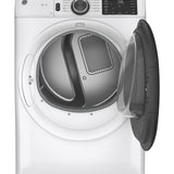 GE WHITE 7.8CU FRONT LOAD DRYER - White|Black - Dryers - Additional View 12