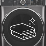 GE WHITE 7.8CU FRONT LOAD DRYER - White|Black - Dryers - Additional View 17