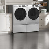 GE WHITE 7.8CU FRONT LOAD DRYER - White|Black - Dryers - Additional View 20