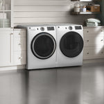 GE WHITE 7.8CU FRONT LOAD DRYER - White|Black - Dryers - Additional View 22