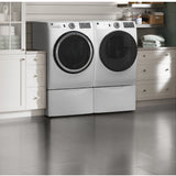 GE WHITE 7.8CU FRONT LOAD DRYER - White|Black - Dryers - Additional View 23