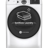 GE WHITE 7.8CU FRONT LOAD DRYER - White|Black - Dryers - Additional View 24