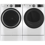GE WHITE 7.8CU FRONT LOAD DRYER - White|Black - Dryers - Additional View 26