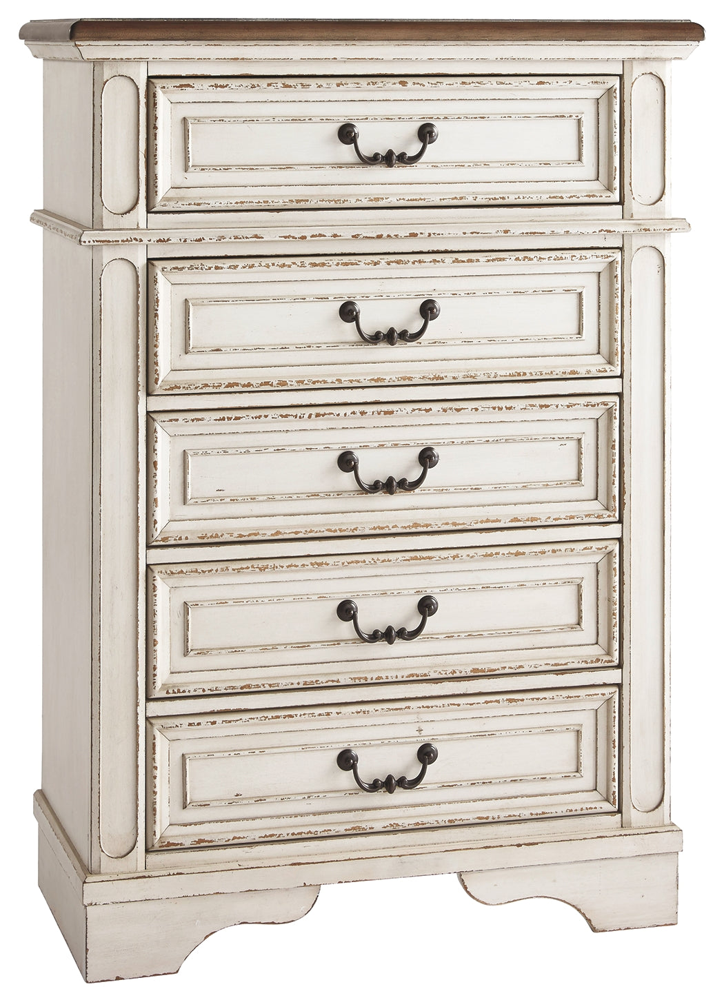 Ashley Furniture - REALYN CHEST - White Wood - Chests