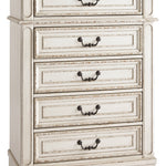 Ashley Furniture - REALYN CHEST - White Wood - Chests