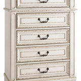 Ashley Furniture - REALYN CHEST - White Wood - Chests