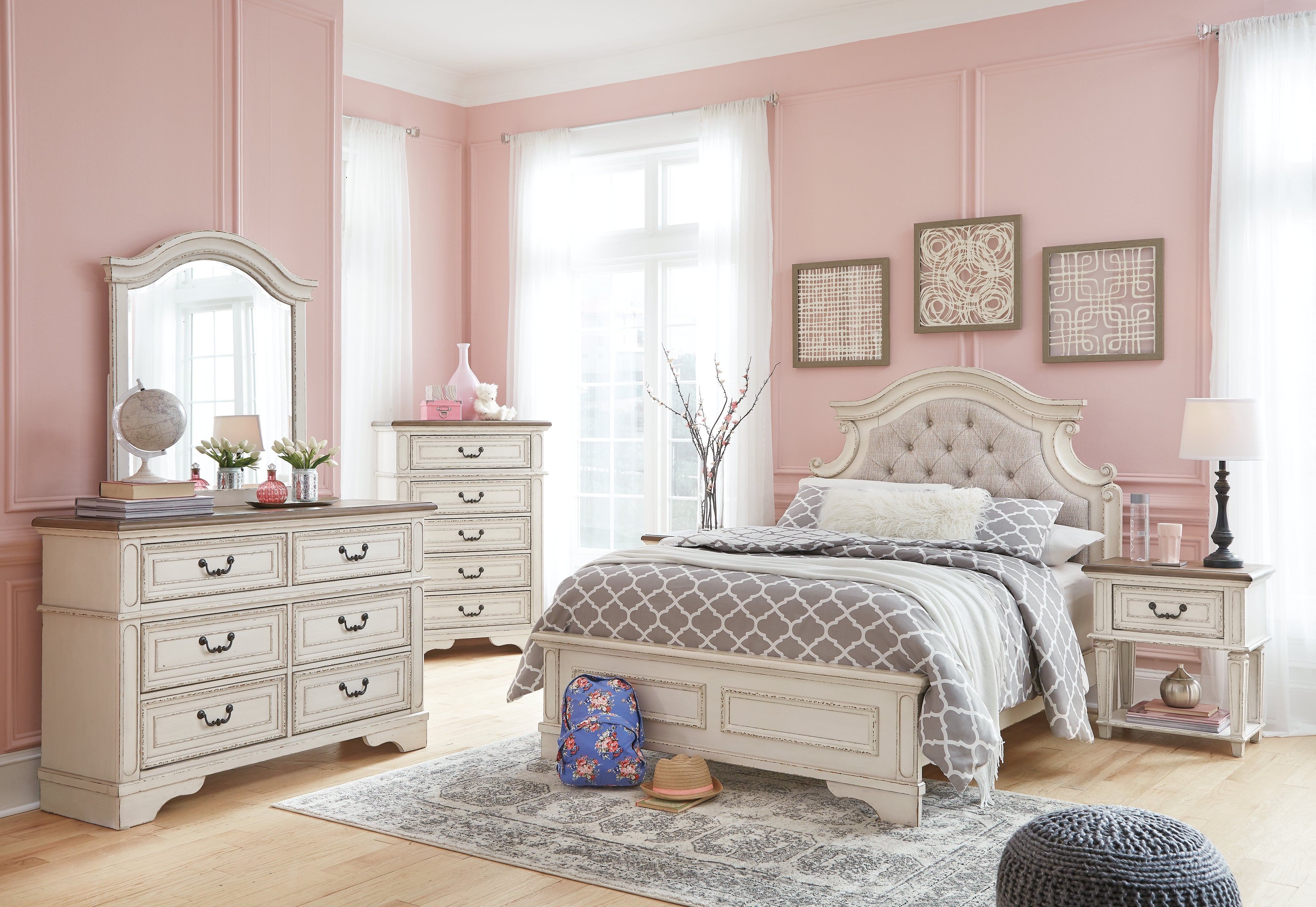Ashley Furniture - REALYN CHEST - White Wood - Chests - Additional View 7
